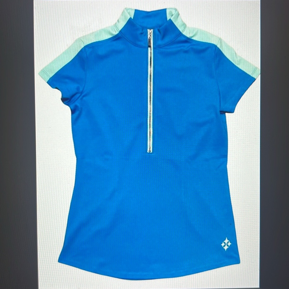 JOFIT: Ladies Blue / Mint Golf Shirt in Size XS  (Worn Once!!)